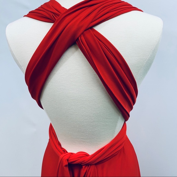 Victoria’s Secret Moda International Convertible Infinity Backless Deep V Dress - Picture 11 of 13